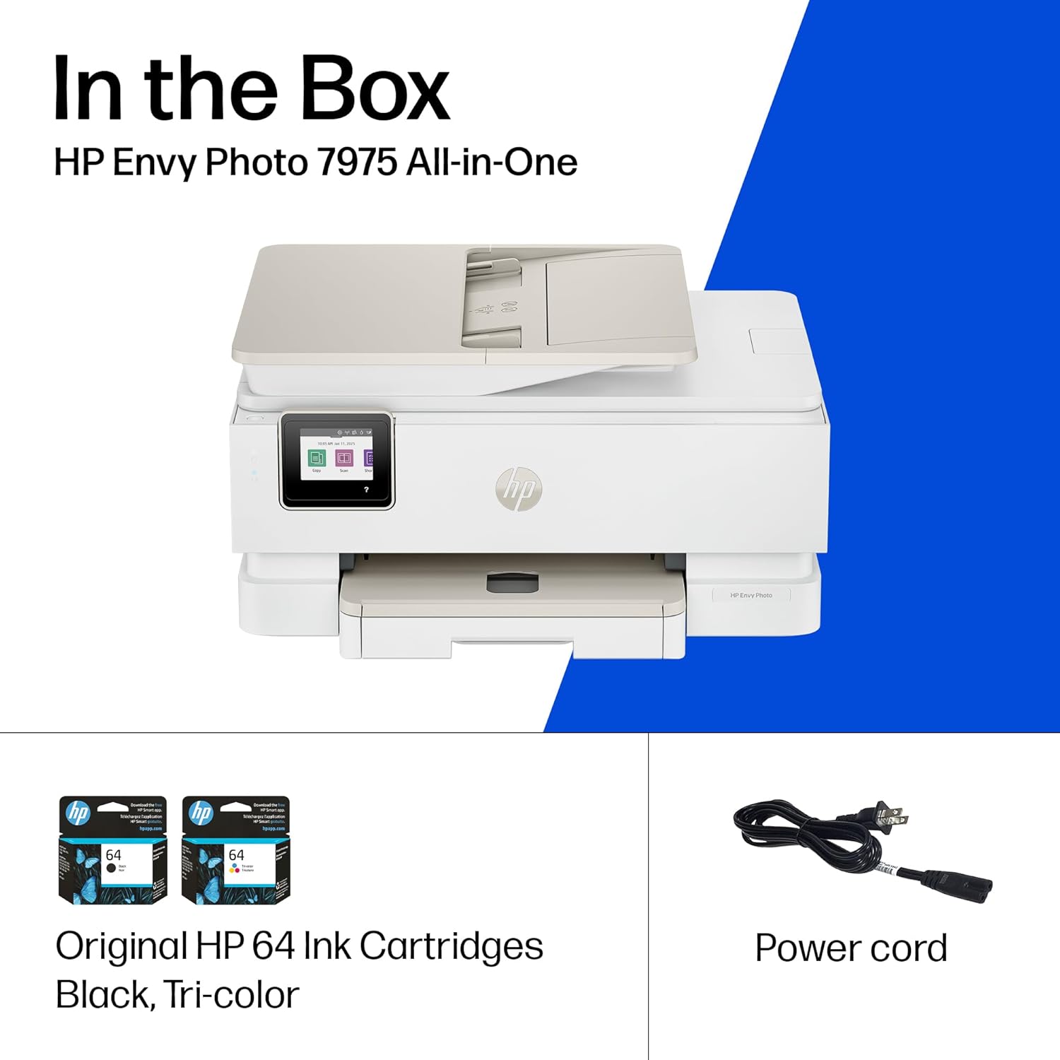 HP Envy Photo 7975 All-in-One Printer with free 3 Months of Instant Ink, AI-enabled all product image