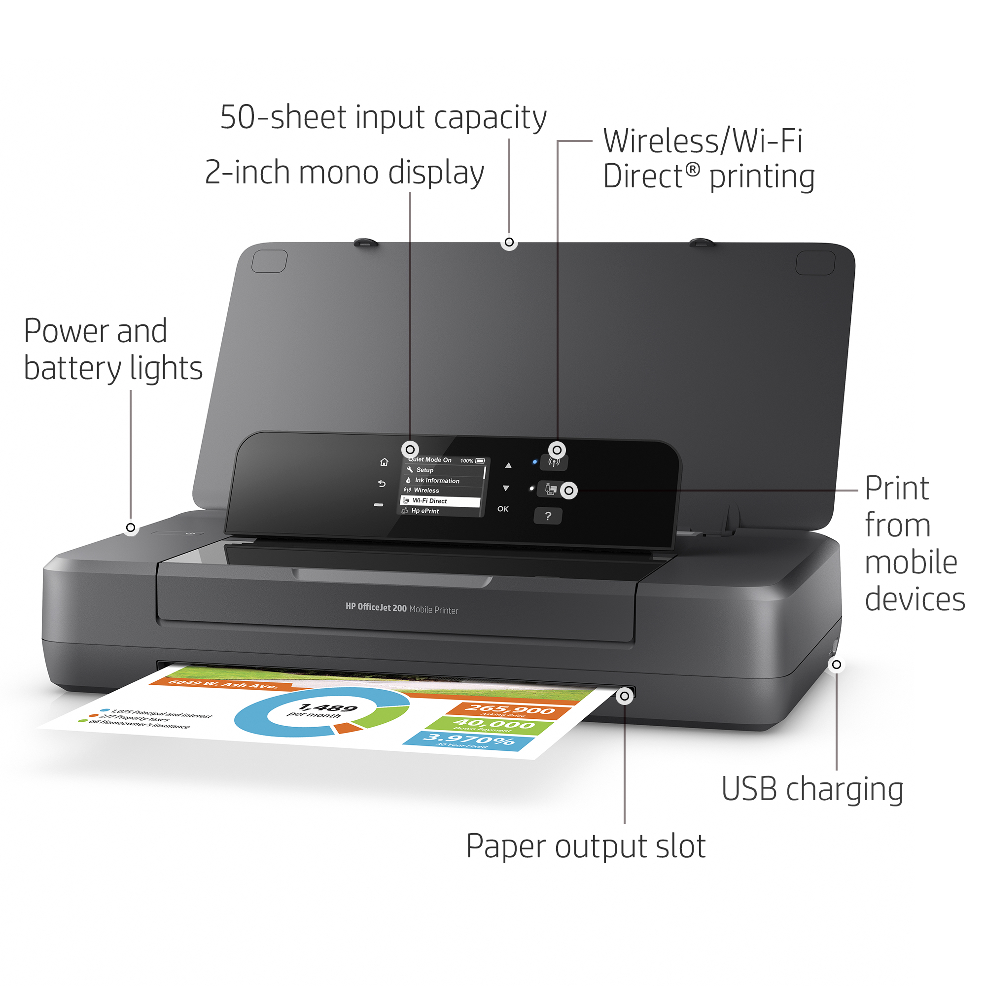 HP OfficeJet 200 Mobile Printer all product image