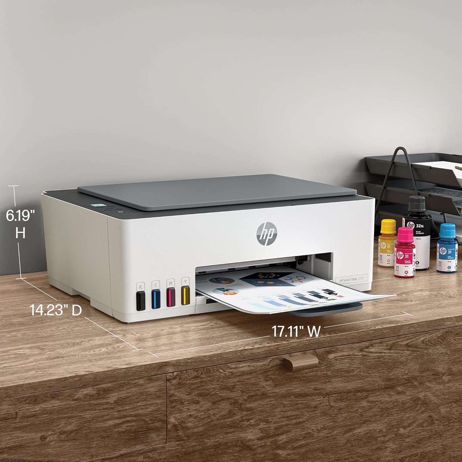 HP Smart Tank 5101 All-in-One Printer, AI-enabled all product image