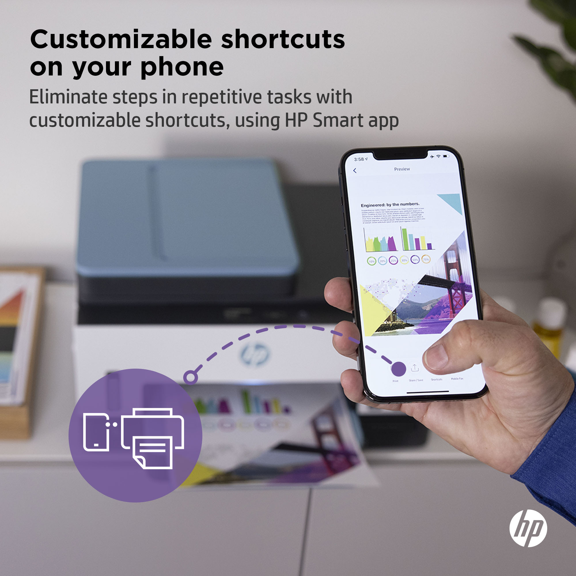 HP Smart Tank 7602 All-in-One, AI-enabled all product image