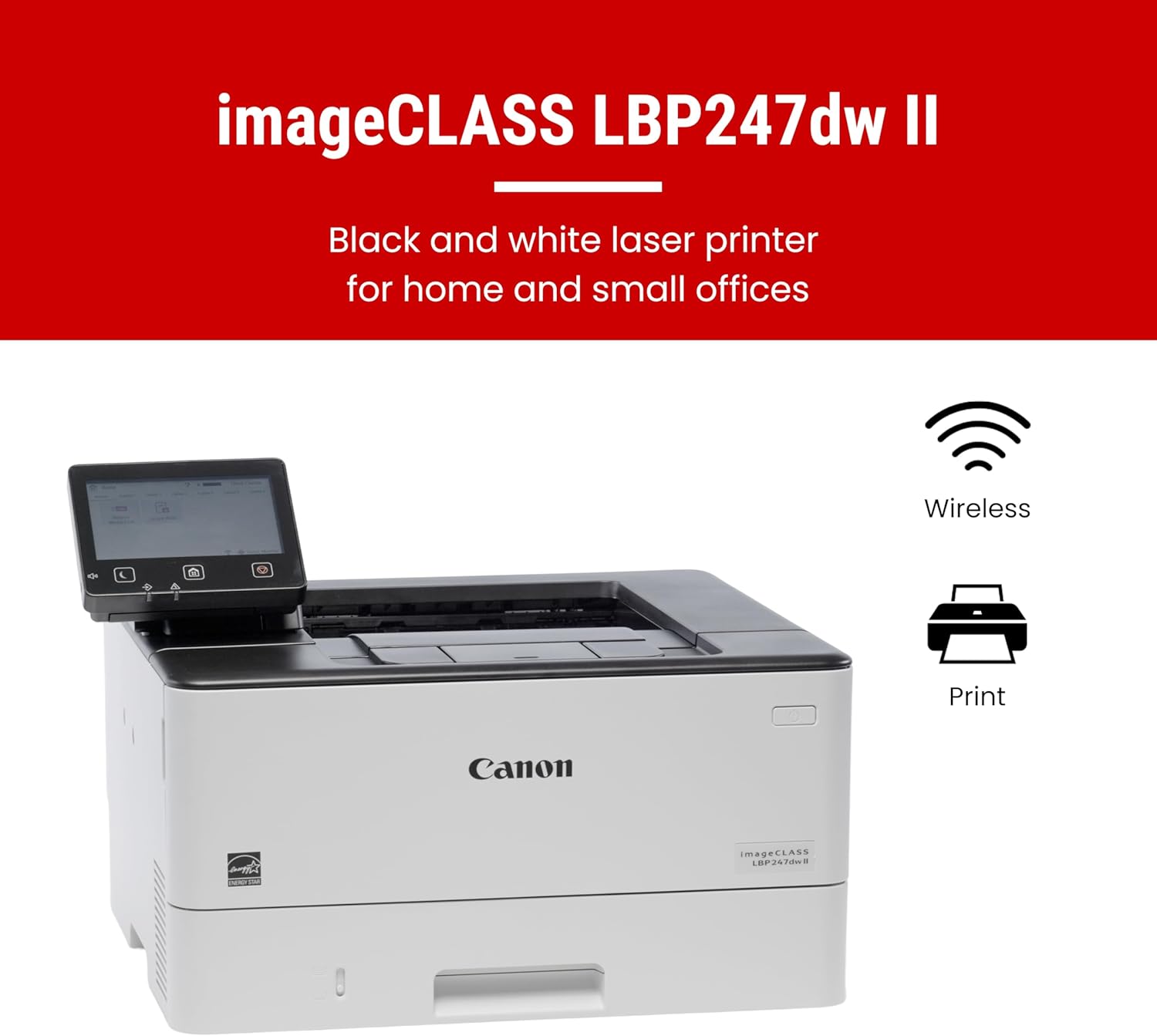 imageCLASS LBP247dw II - Wireless, Duplex Laser Printer With Expandable Paper Capacity all product image