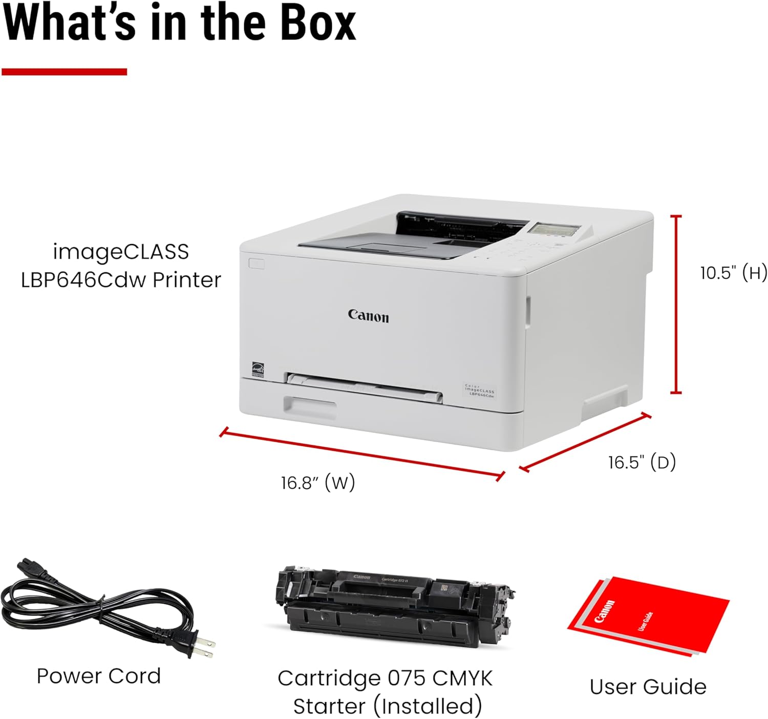 Canon Color imageCLASS LBP646Cdw - Wireless, Duplex Laser Printer all product image