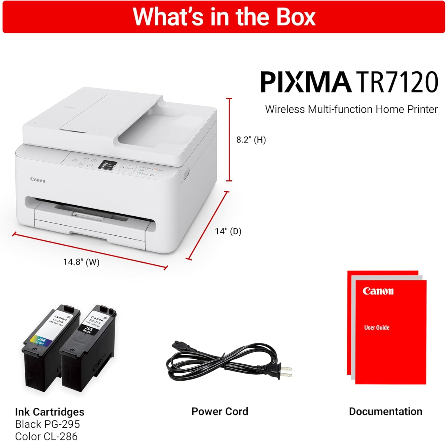 Canon PIXMA TR7120 Wireless Multi-Function Home Printer all product image