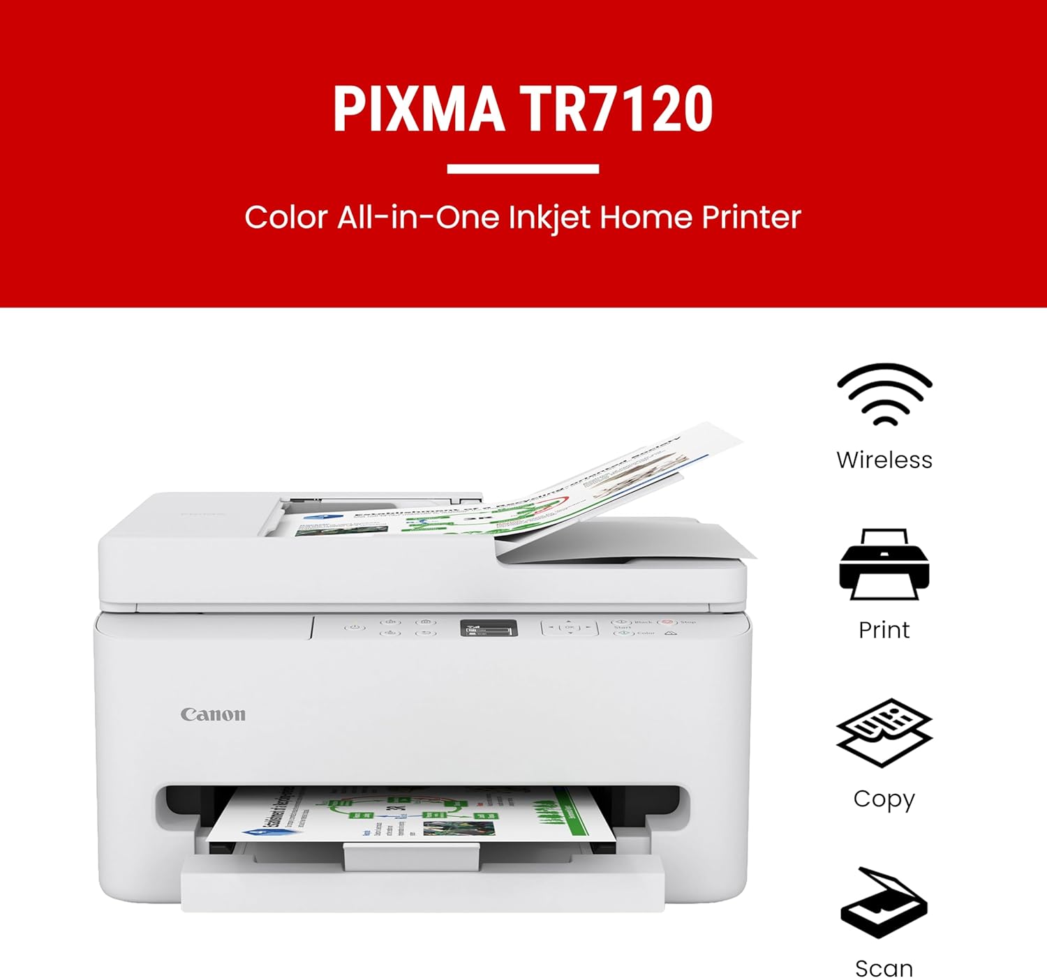 Canon PIXMA TR7120 Wireless Multi-Function Home Printer all product image